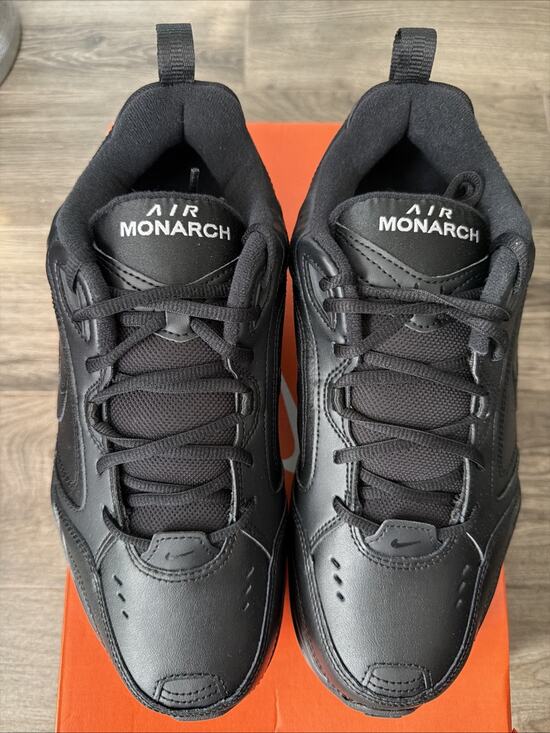 Nike Air Monarch IV Men\'s Black/Black Size 10 Brand New In Box 416355-001
